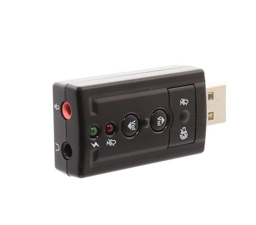 VSHOP ® Adaptateur De Carte Son Audio Externe Usb 7.1ch Virtuel 3d Pour Pc Portable
