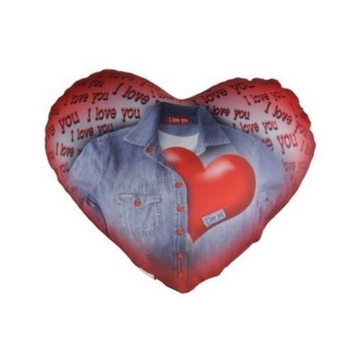Eddy Toys Coeurs amortissent 23 x 20 cm rouge / bleu