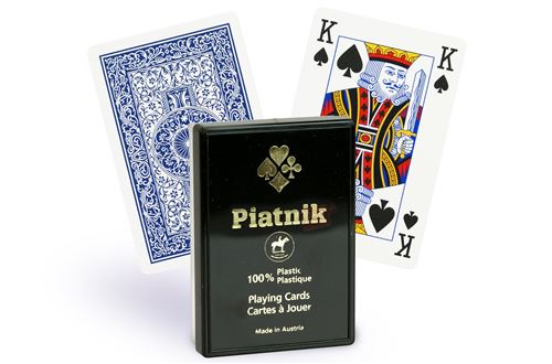 Cartes Piatnik Bridge 4 index (bleu)