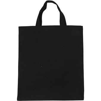 Creative sac en coton 38 x 42 noir