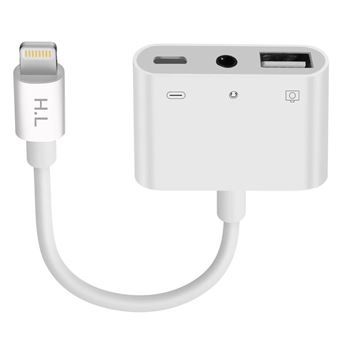 Genuine Adaptateur Lightning vers USB pour iPhone iPad, câble de