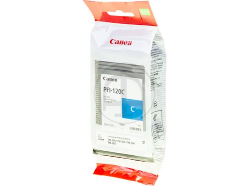 Canon PFI-120 C - 130 ml - cyaan - origineel - inkttank - voor imagePROGRAF GP-200, GP-300, TM-200, TM-205, TM-300, TM-305