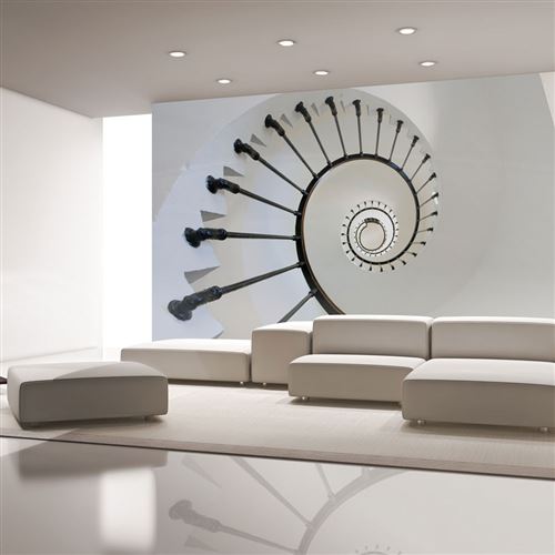 Papier peint escaliers (phare)-Taille L 400 x H 309 cm