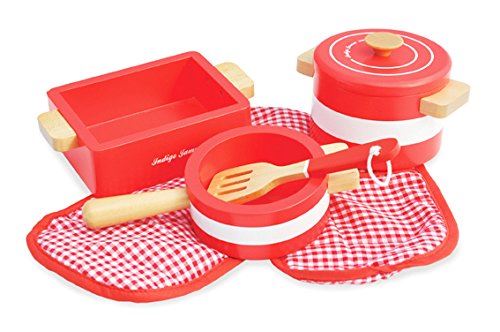Indigo Jamm KIJ10059 Pots n Pans Red Playset