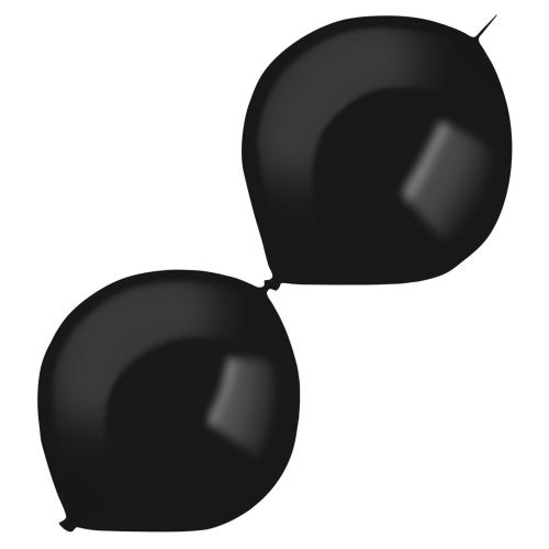 Amscan ballons pendulaires 30 cm en latex noir 50 pièces