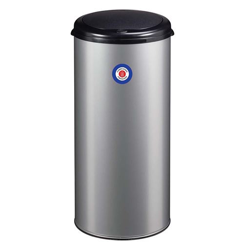 Poubelle à ouverture par pression 45L HANDTOUCH Rossignol Métal Gris clair