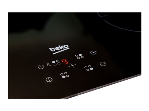 Beko HII64400MT - Table de cuisson à induction - 4 plaques de cuisson - Niche - largeur : 56 cm - profondeur : 49 cm - noir