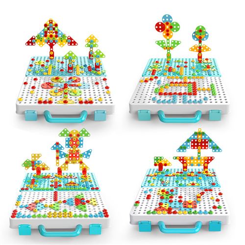 5€12 sur Jeux Construction Jouet-Mosaïque Puzzle 3D Avec Visseuse  Électrique-Éducatifs et Scientifiques Pour Enfant 399 Pièces - Mosaïque -  Achat & prix