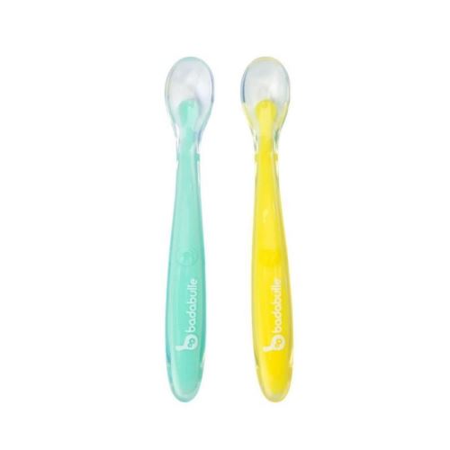 BADABULLE Lot de 2 Cuilleres en Silicone