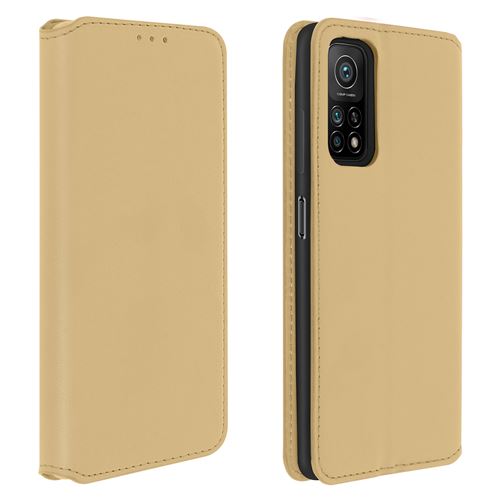 Avizar Housse pour Xiaomi Mi 10T / Mi 10T Pro Étui Folio Portefeuille Fonction Support doré