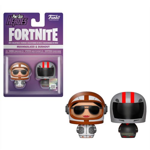 FUNKO - Figurine Funko Fortnite - 2 Pack Moonwalker & Burnout Pint Size Heroes 4cm