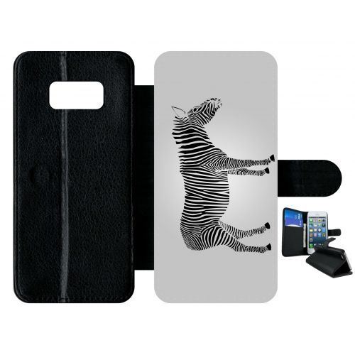 Etui à rabat samsung galaxy s8 zebra
