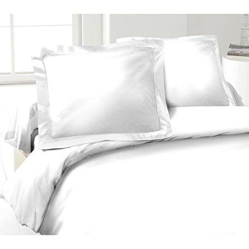 LOVELY HOME Lot de 2 Taies d'Oreillers 100% coton 50x70 cm blanc