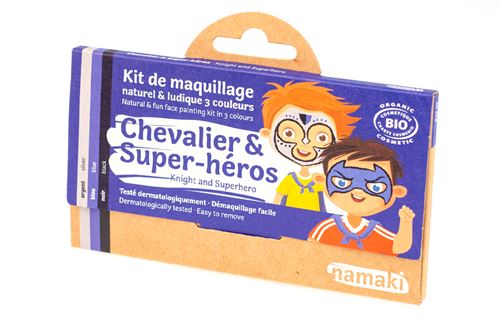 Kit de Maquillage 3 couleurs Chevalier et Super-héros NAMAKI