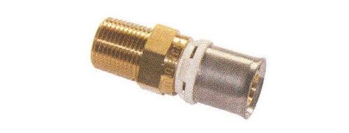 Raccord mâle fixe pour tube multicouches - Diamètre : 16 - 1/2