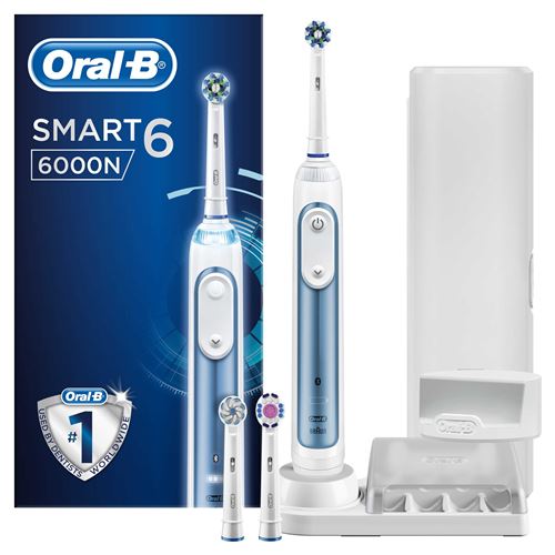 Oral b elec - smart 6000n blue brosse à dents électrique par braun
