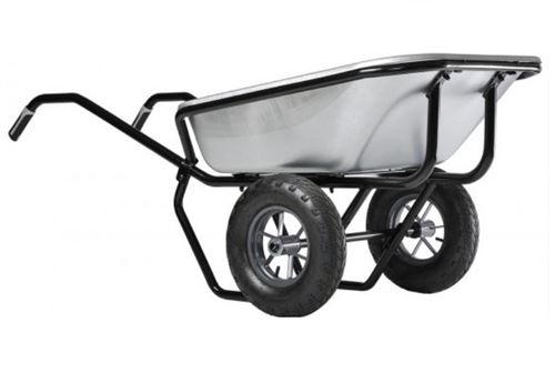 Brouette Expert Twin Excellium 160 Galva Roues Gonfl&eacute;es