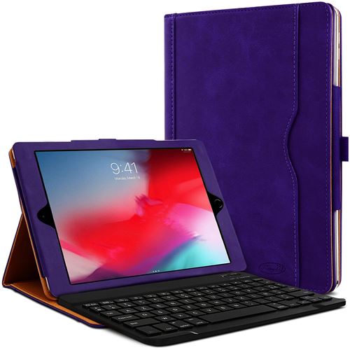  Karylax - &Eacute;tui de Protection + Clavier AZERTY Violet pour iPad Pro 10.5 2019 