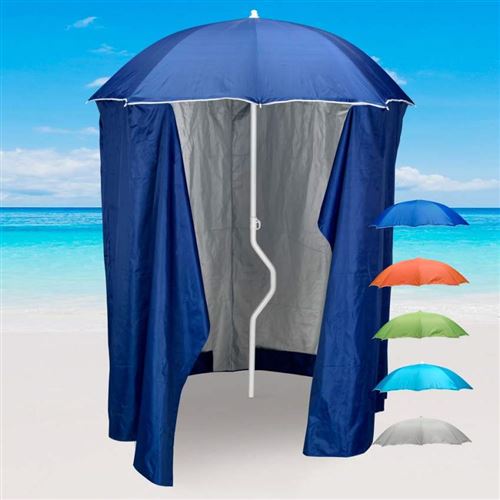GiraFacile - Parasol de plage léger visser tente protection uv GiraFacile 200 cm Zeus, Couleur: Bleu