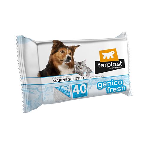 Meilleurs prix pour Lingettes nettoyantes humidifiées et parfumées chien Ferplast GENICO FRESH 40 MARINE