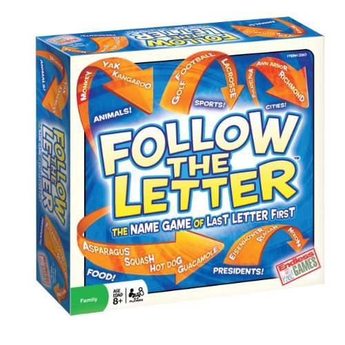 Suivez le jeu de nom de lettre