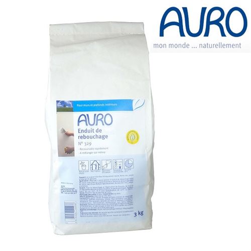 Déstock - Auro - Enduit de rebouchage pour Murs intérieurs 3 Kg - N°329