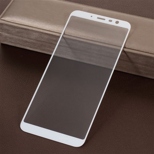 Protecteur écran en verre trempé couvrant la soie pleine blanc pour votre Meizu M6T