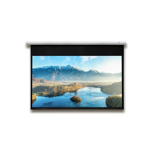 Ecran de projection motorisé DELUXX Expert Elegance 16:9 Blanc Mat Polaro 170 x 95 Ecran de projection motorisé DELUXX Expert