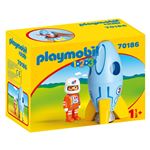 Playmobil 1.2.3 70186 Fusée et astronaute