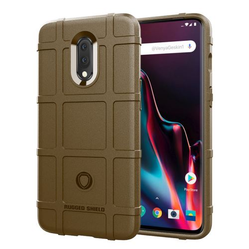Etui Coque de protection durable anti choc pour OnePlus 7 - Brun