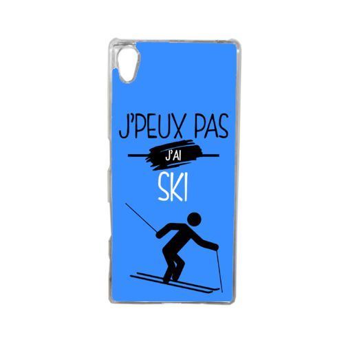 Coque j peux pas j ai ski 3 compatible sony xperia z5 transparent