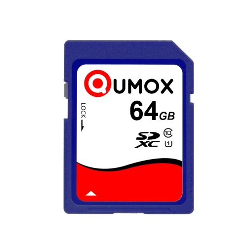 Carte mémoire SD SDHC/SDXC Qumox 64 Go Class 10 UHS-I SDHC SDXC