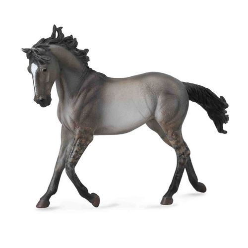 Figurines Collecta Gris Figurine Cheval : Jument Mustang Souris