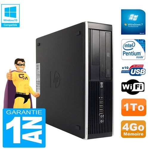 Pc hp compaq pro 6300 sff g630 ram 4go disque 1to graveur dvd wifi w7