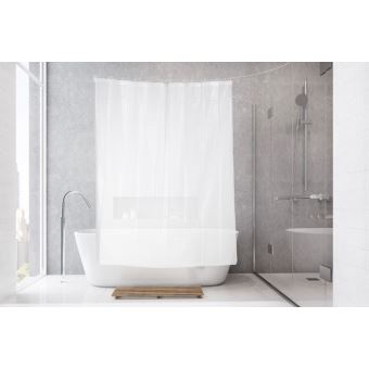 Rideau de douche semi-transparent à effet 3D - Accessoires salles de ... Rideau de douche semi-transparent à effet 3D - Accessoires salles de ...