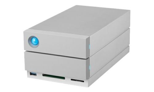 LaCie 2big 8TB Thunderbolt 3 usb3.1 7.2rpm 8,9 cm/3,5 avec Câble ThunderBolt 2 2-Bay RAID 2 Hot swappable Drives RAID 0/1/JBOD Dais