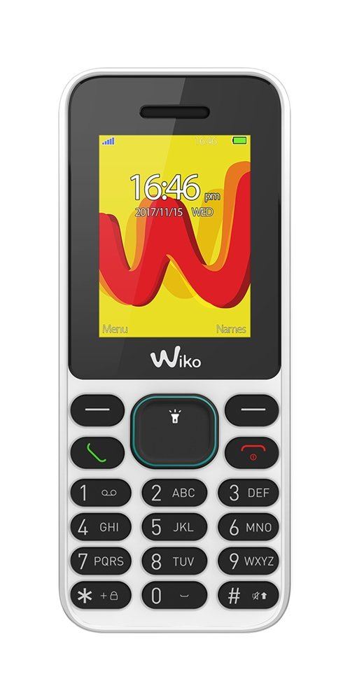 Wiko Lubi5 Téléphone portable débloqué 2G (Ecran: 1,8 pouces - 32Mo - Double SIM) Blanc