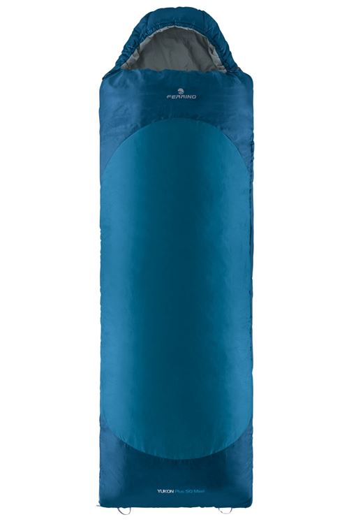 Ferrino sac de couchage Yukon Plus SQ Maxi bleu/gris 230x90 cm