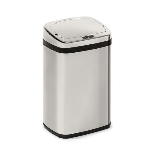 Klarstein Cleansmann 30 Poubelle 30 Litres Avec Capteur - Couvercle Abs Chromé
