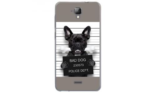 Coque souple pour Altice S40 avec impression Motifs bulldog prisonnier os