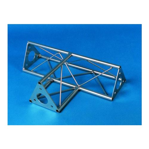 Decotruss SAT 36 pièce en T à 3 voies, argent mat