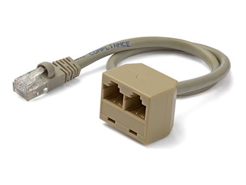 Commutateur réseau Gigabit 2 ports 1 à 2 RJ45, répartiteur de réseau,  prolongateur de câble 1000Mbps