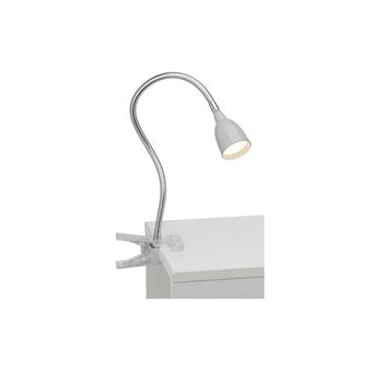 Lampe de bureau LED FLASH en aluminium blanc