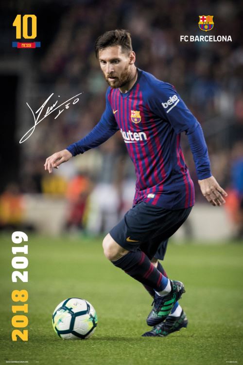 Affiche Maxi Barcelona FC Messi 18/19 61x91.5cm
