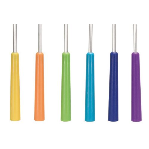 6 fourchettes Ã  fondue colori, en plastique de couleurs