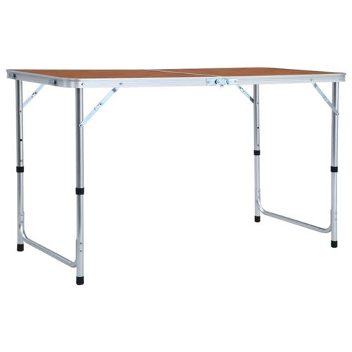 Vidaxl Table Pliable De Camping Aluminium 120X60 Cm - Image 2