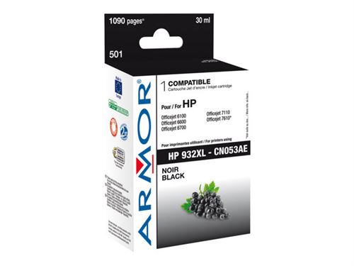  Cartouche d'encre HP CN053A haute capacit&eacute; noir compatible ARMOR