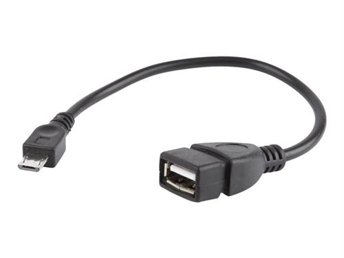 Cablexpert A-OTG-AFBM-03 - Câble USB - Micro-USB de type B (M) pour USB (F) - USB OTG - 15 cm