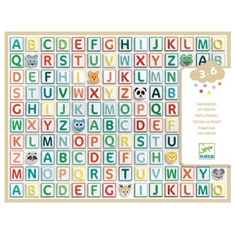 Jeu créatif Djeco Gommettes alphabet