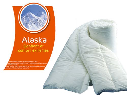 Couette bleu calin alaska 240x260cm